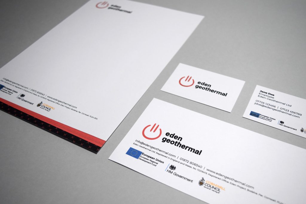 Eden Geothermal — stationery